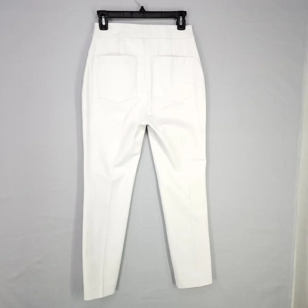 Spanx Ankle Straight Pant On The Go Shaping Silver Lining Small Office Casual - Picture 3 of 16